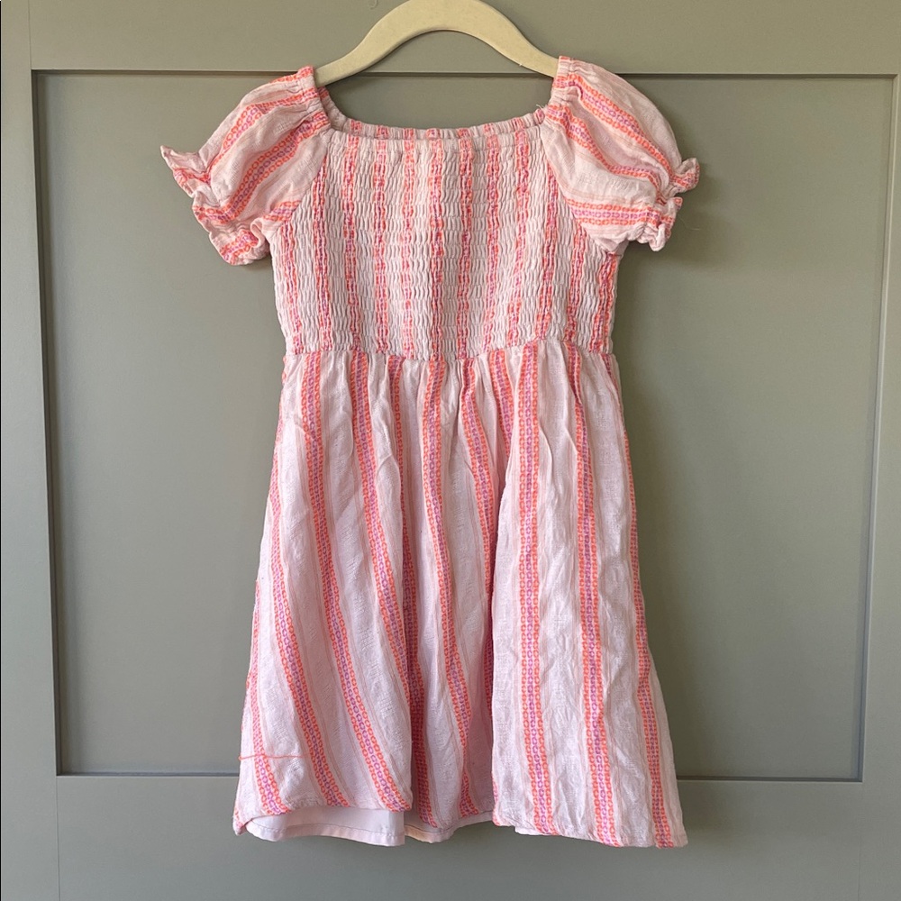 *5 for $25* Shop Sova Pink Striped Kids Dress 4T